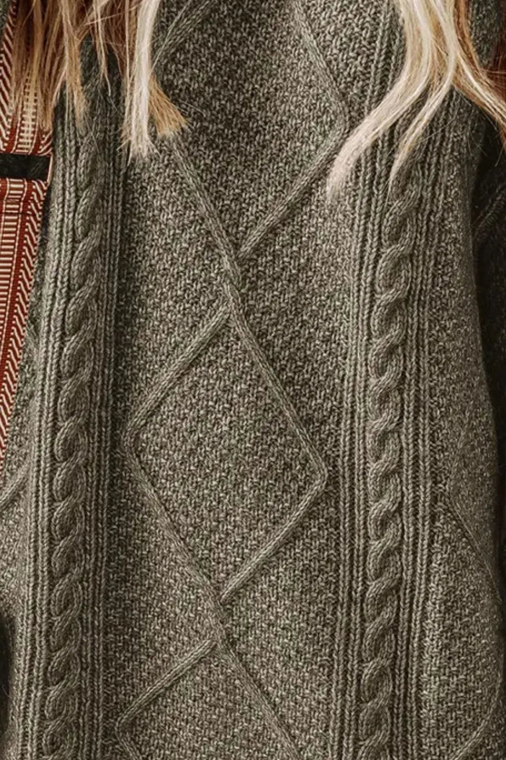 Marielle | Cable-Knit Round Neck Sweater Dress