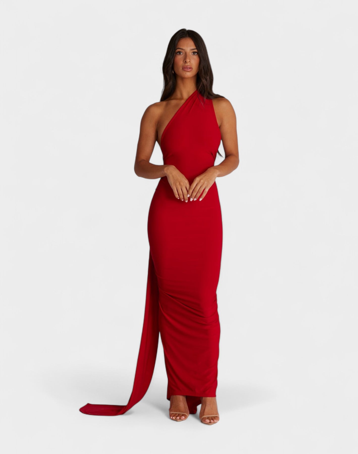 Sia | One-Shoulder Ruched Maxi Dress