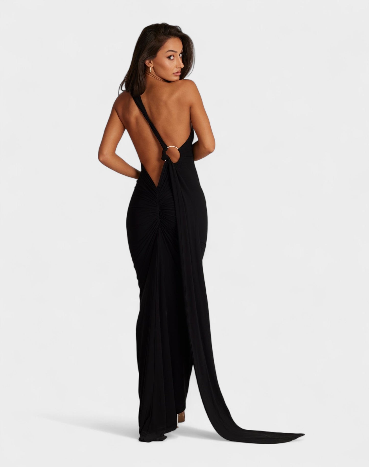 Sia | One-Shoulder Ruched Maxi Dress