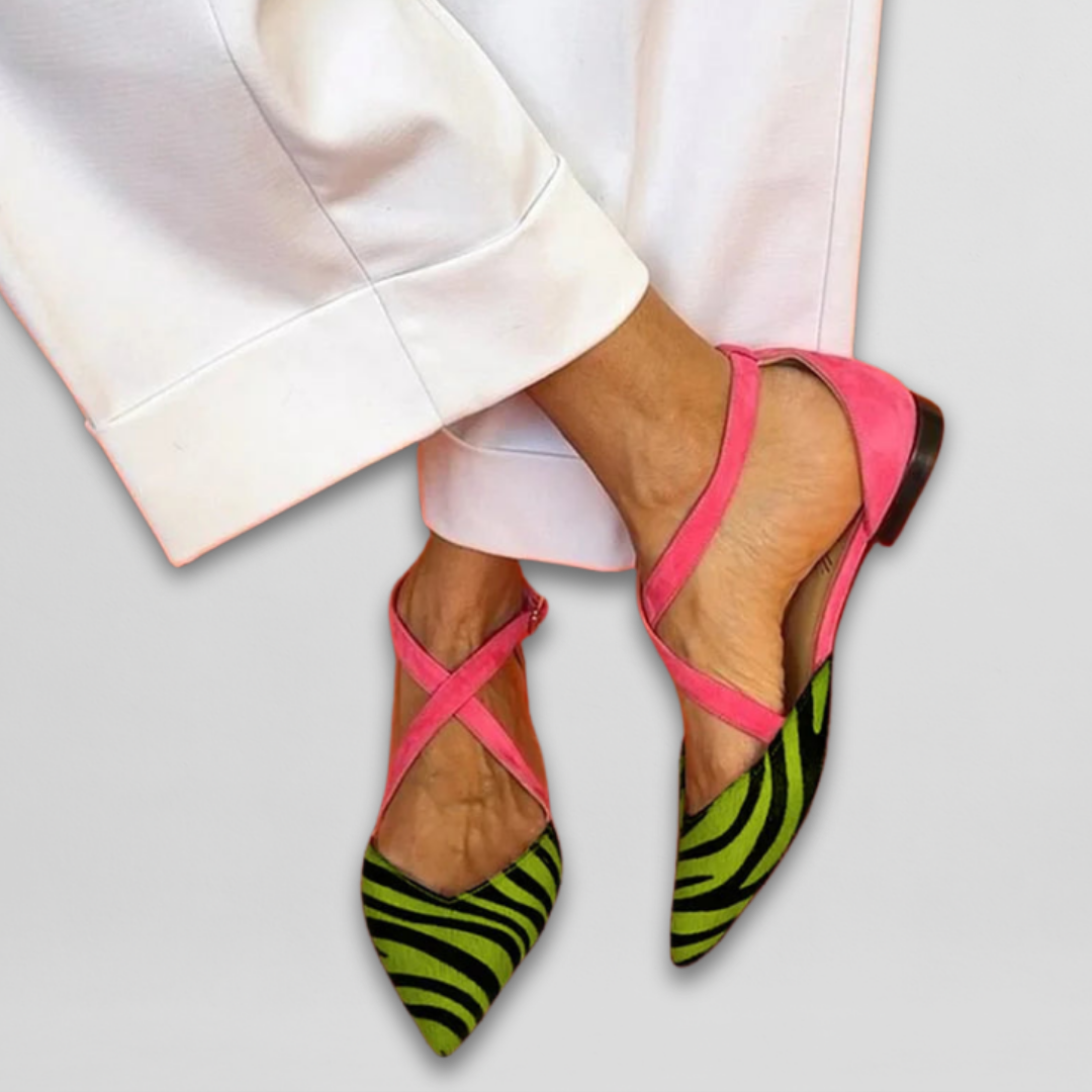Alina | Zebra Print Sandals