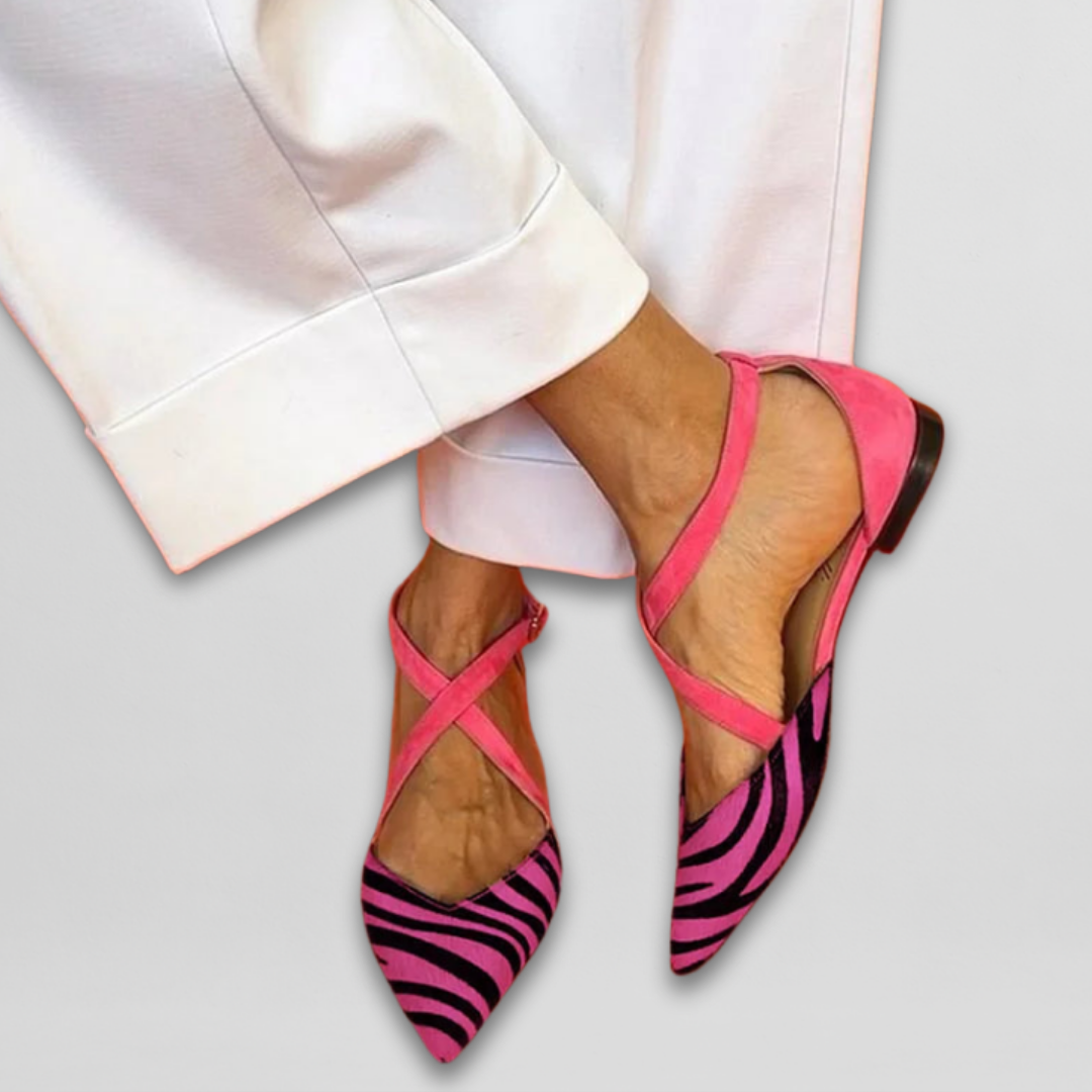 Alina | Zebra Print Sandals