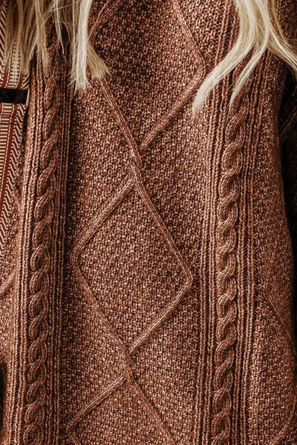 Marielle | Cable-Knit Round Neck Sweater Dress