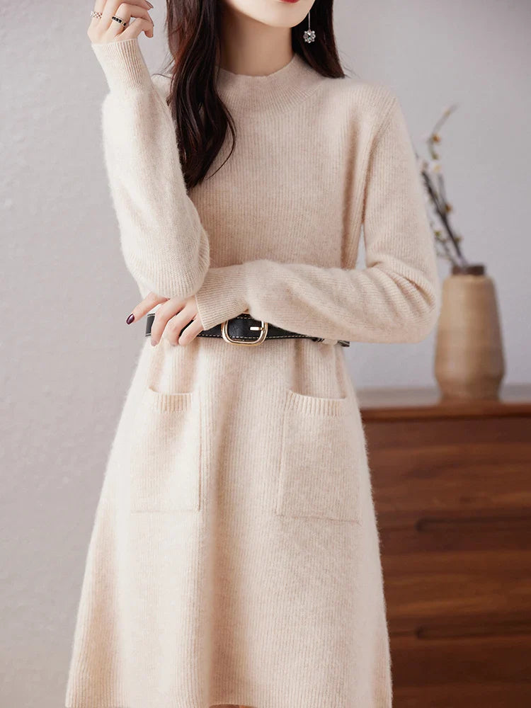 Selina | Wool-Cashmere Knit Dress