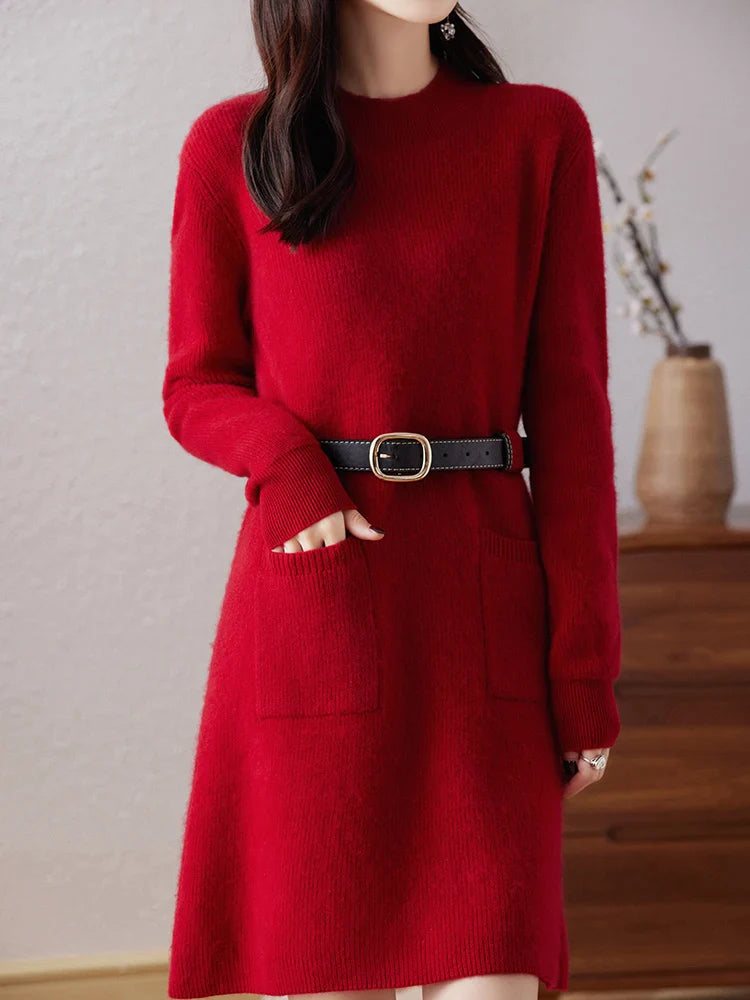 Selina | Wool-Cashmere Knit Dress
