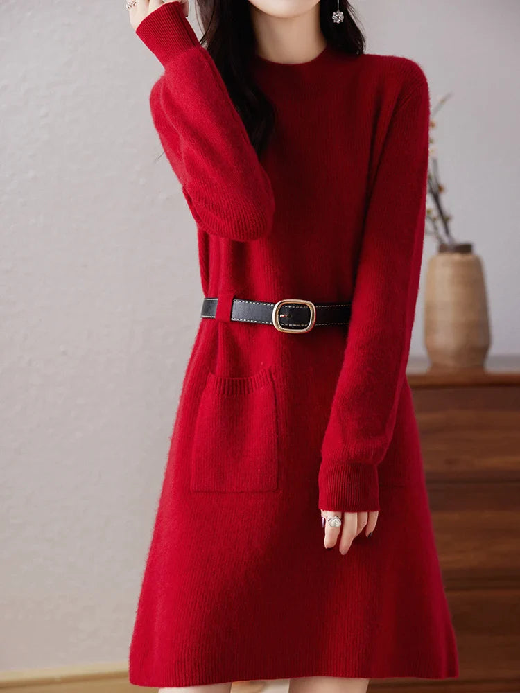 Selina | Wool-Cashmere Knit Dress