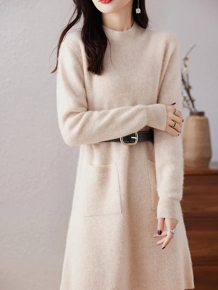Selina | Wool-Cashmere Knit Dress