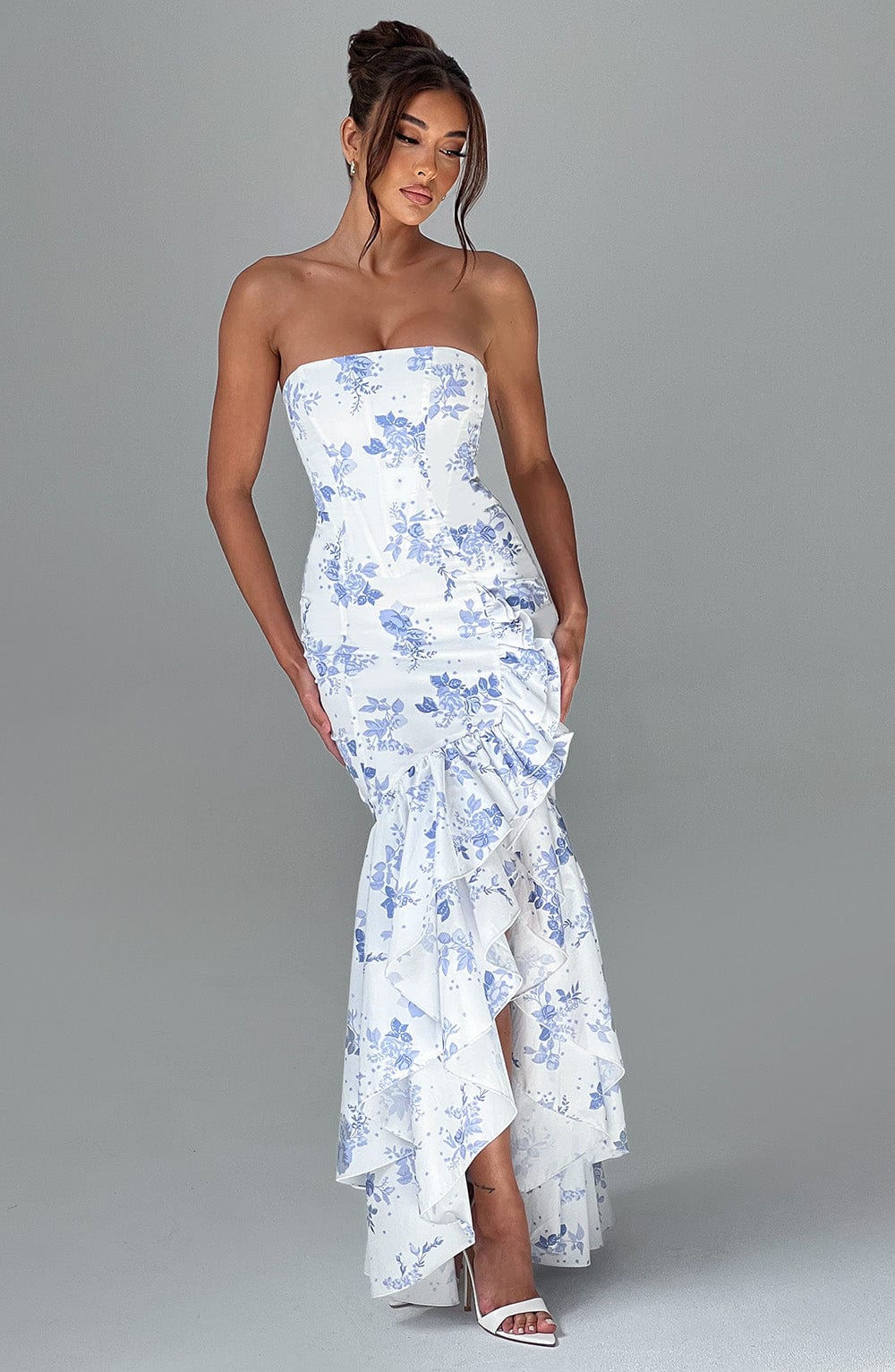 Xyrelle | Sleeveless Ruffle Maxi Dress