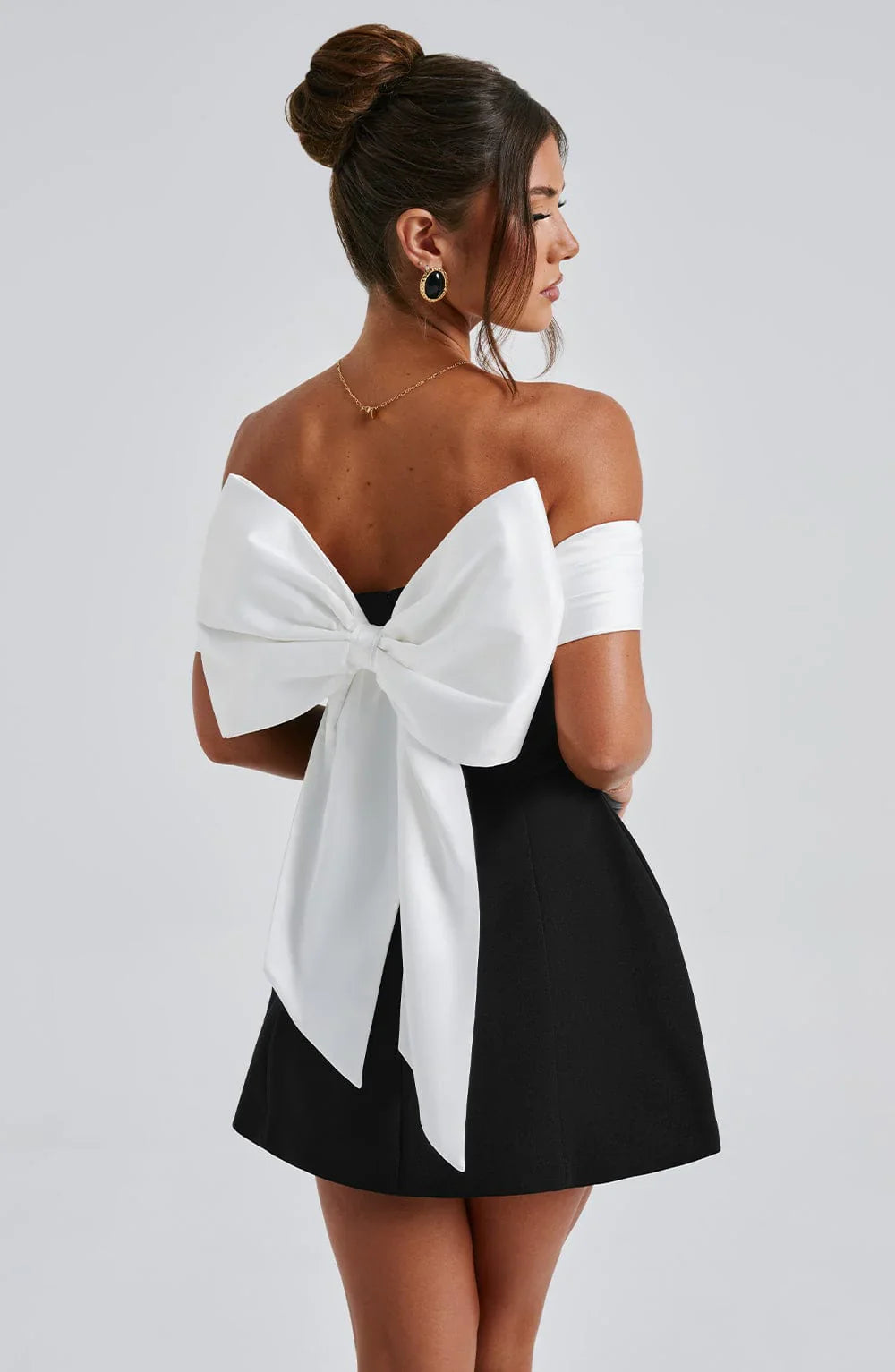 Noir | Romantic Modern Mini Dress