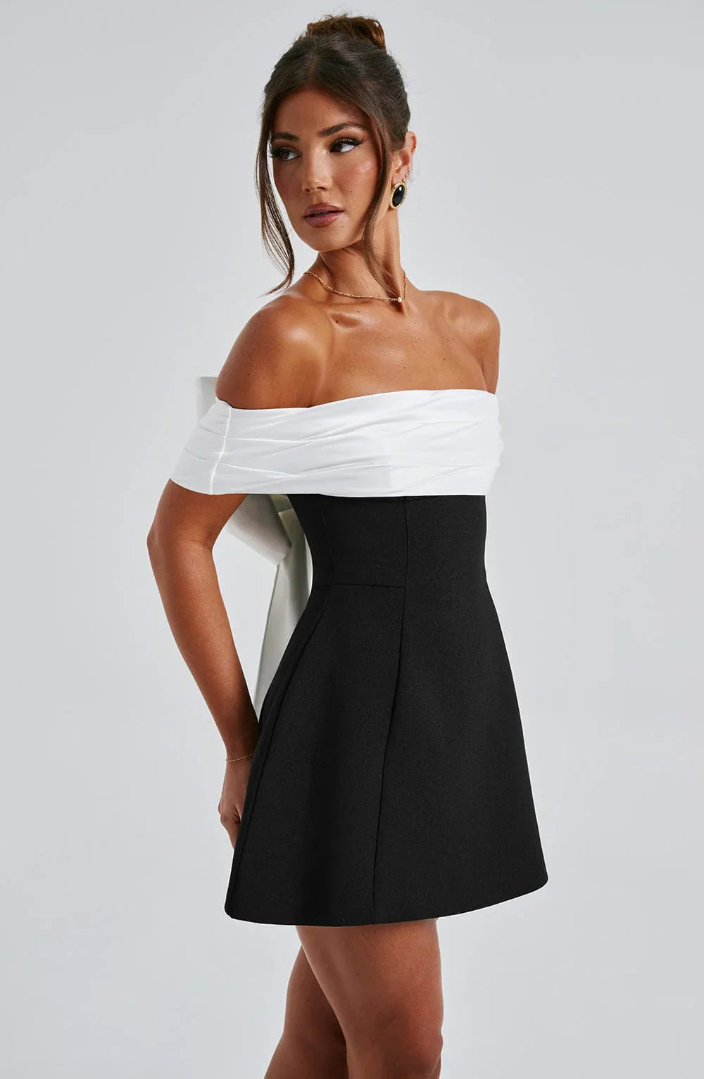 Noir | Romantic Modern Mini Dress