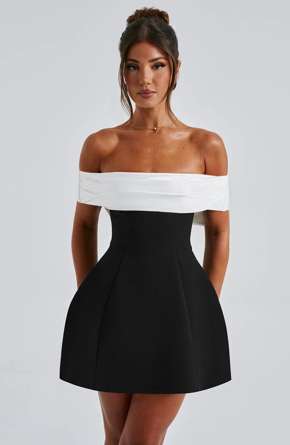 Noir | Romantic Modern Mini Dress