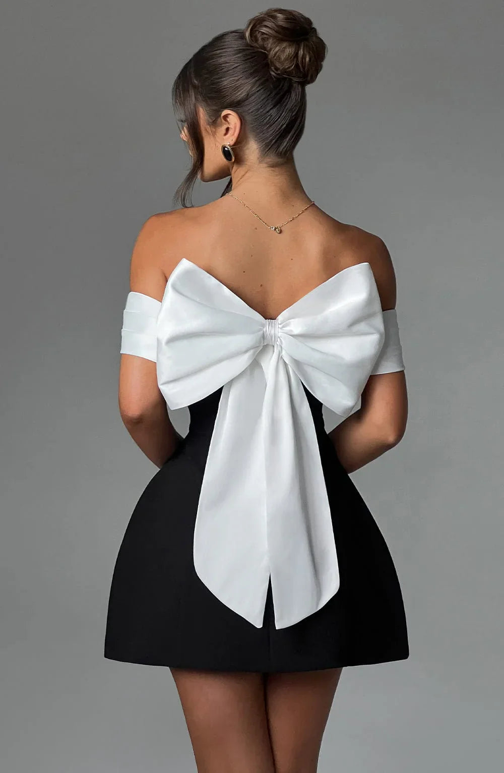 Noir | Romantic Modern Mini Dress