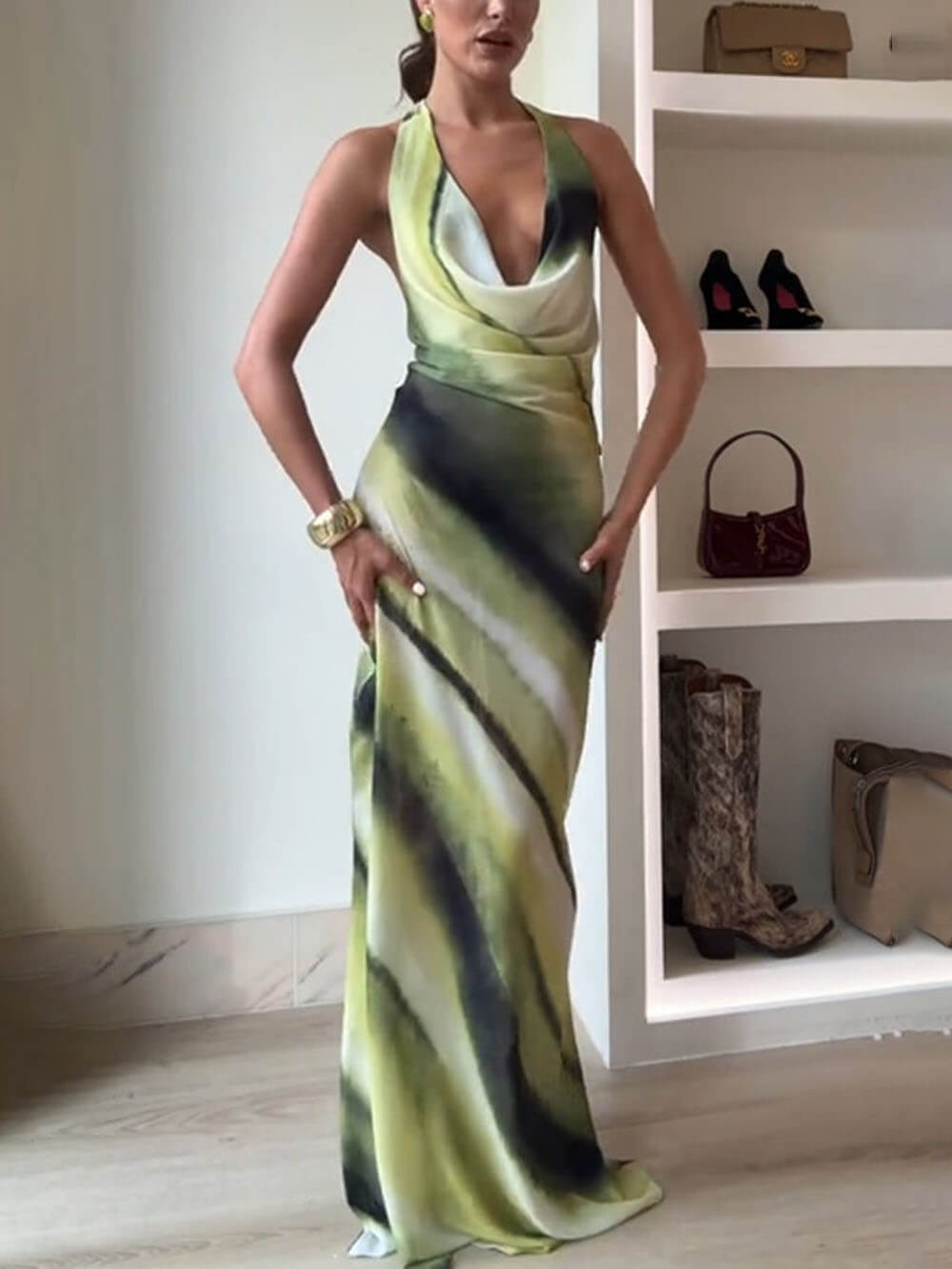 Ella | Tie - Dye Ombre Maxi Dress - Lora Toronto