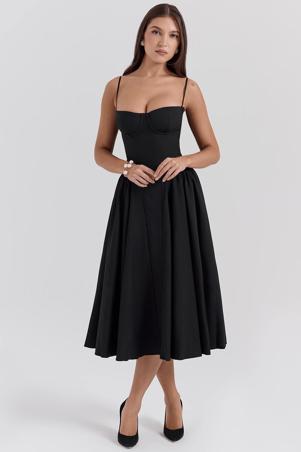 Felicity | Corset Midi Dress - Lora Toronto