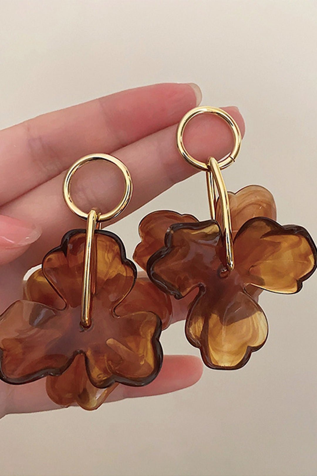Flower Pendant Earrings - Lora Toronto