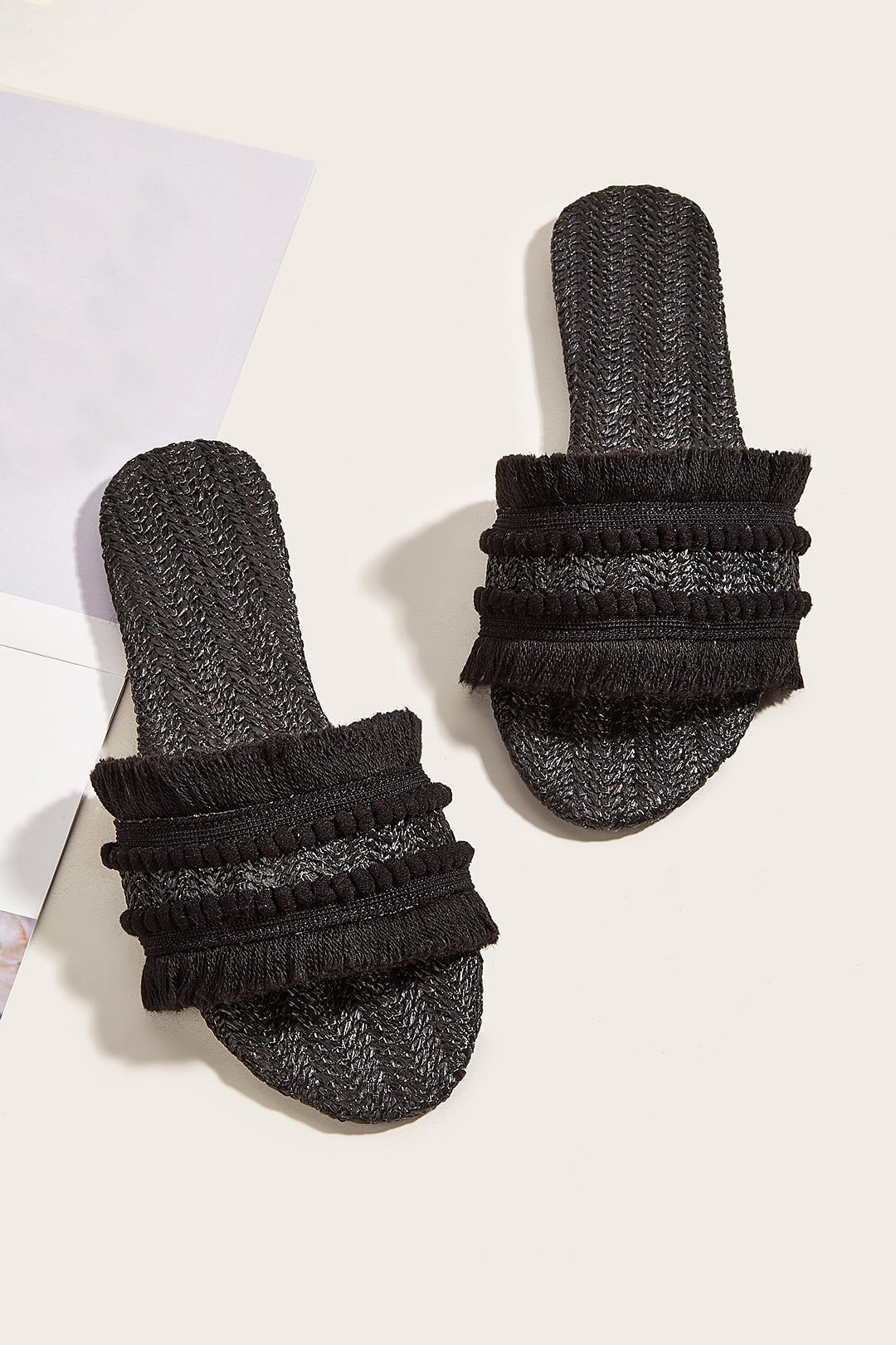 Fringe Slippers - Lora Toronto