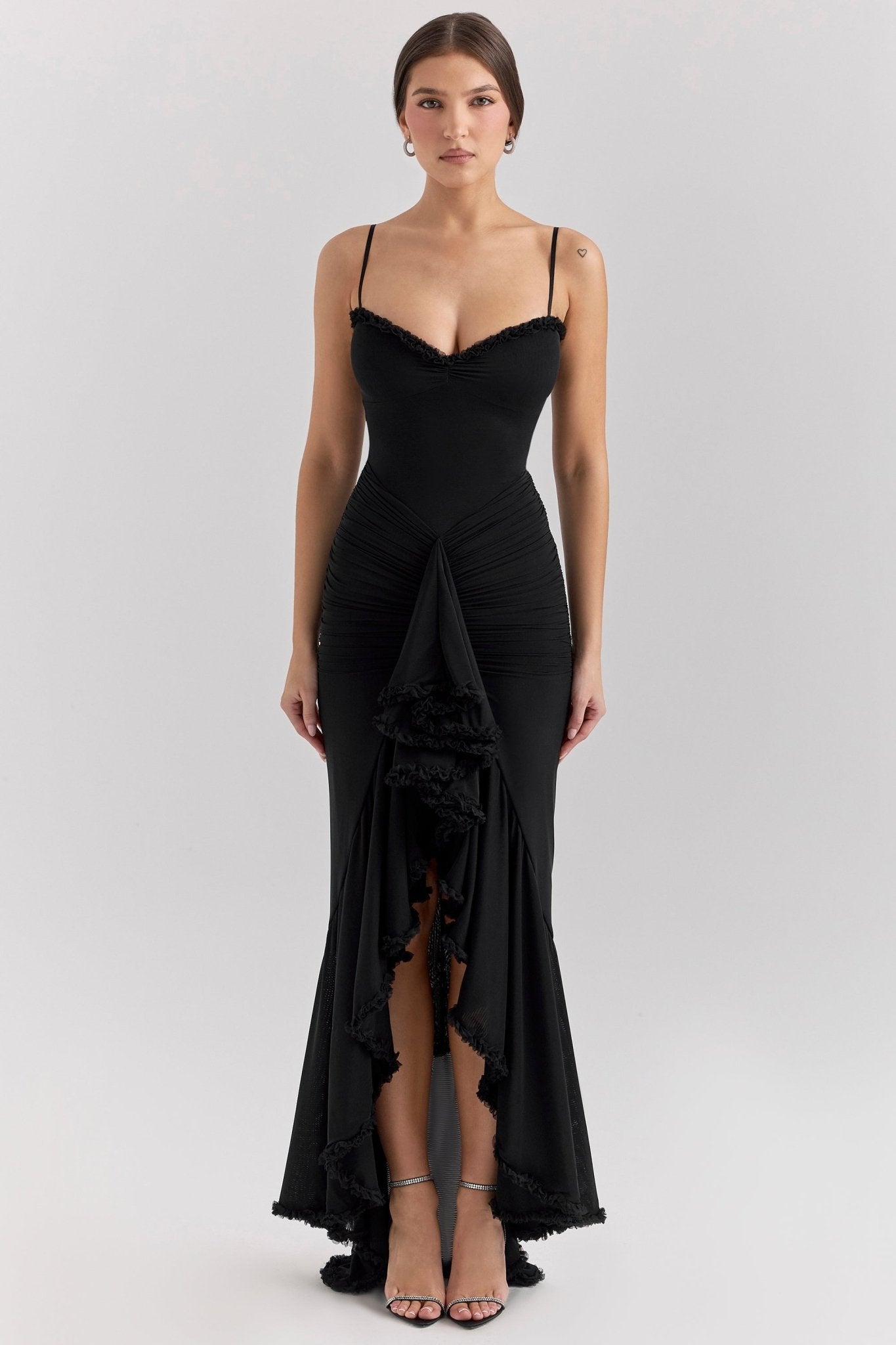 Gabbi | Ruffled Maxi Dress - Lora Toronto