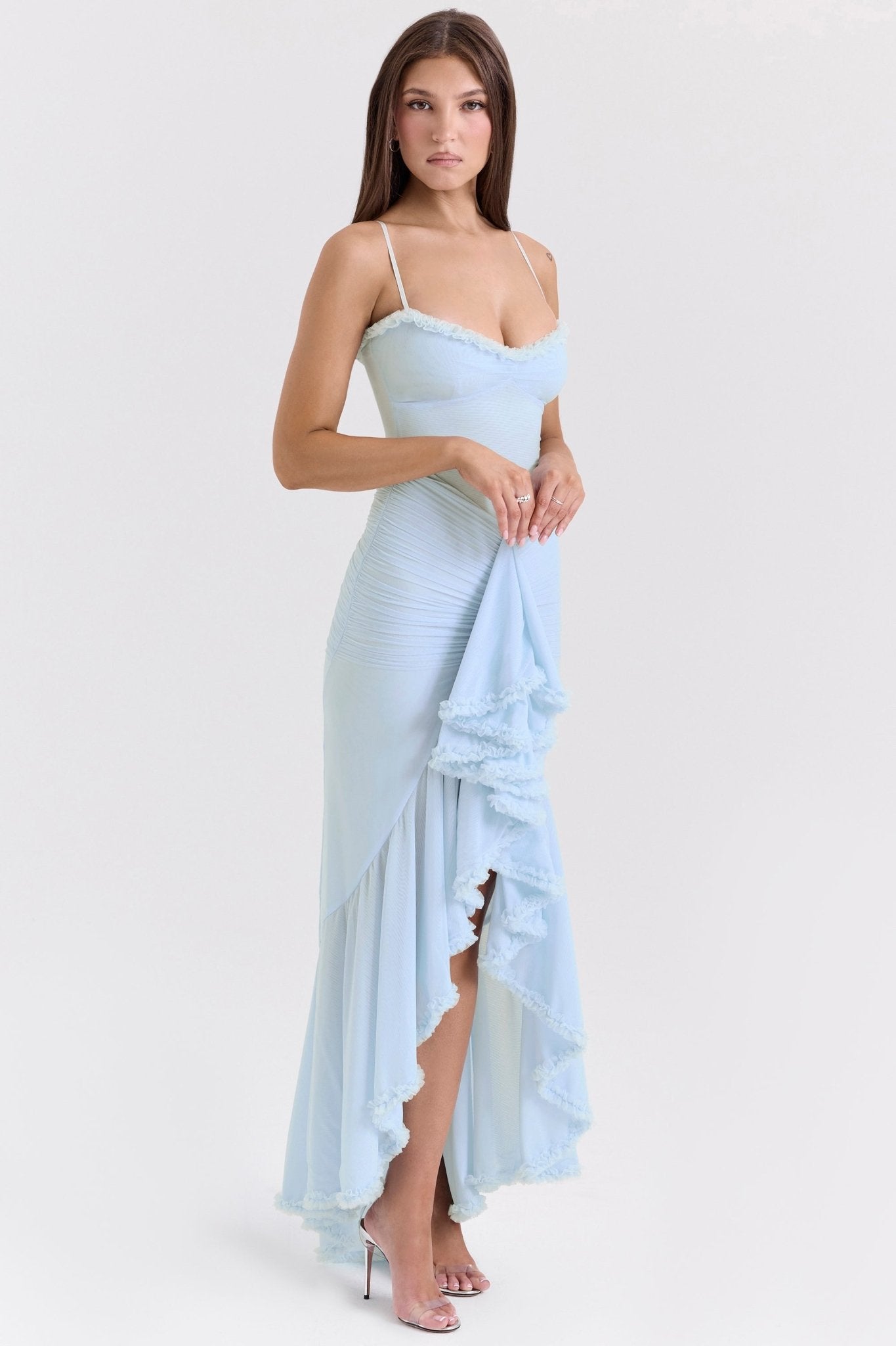 Gabbi | Ruffled Maxi Dress - Lora Toronto