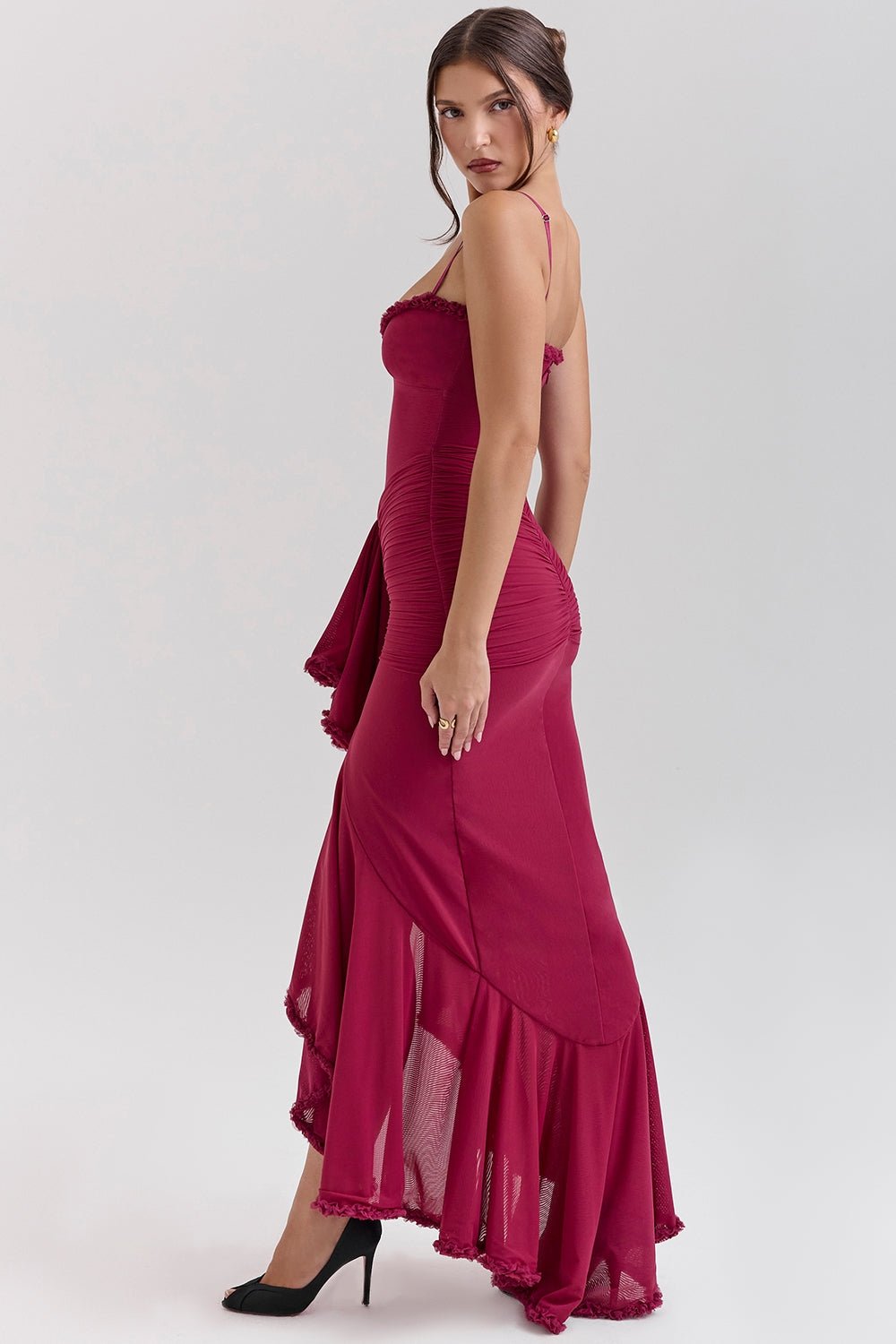Gabbi | Ruffled Maxi Dress - Lora Toronto