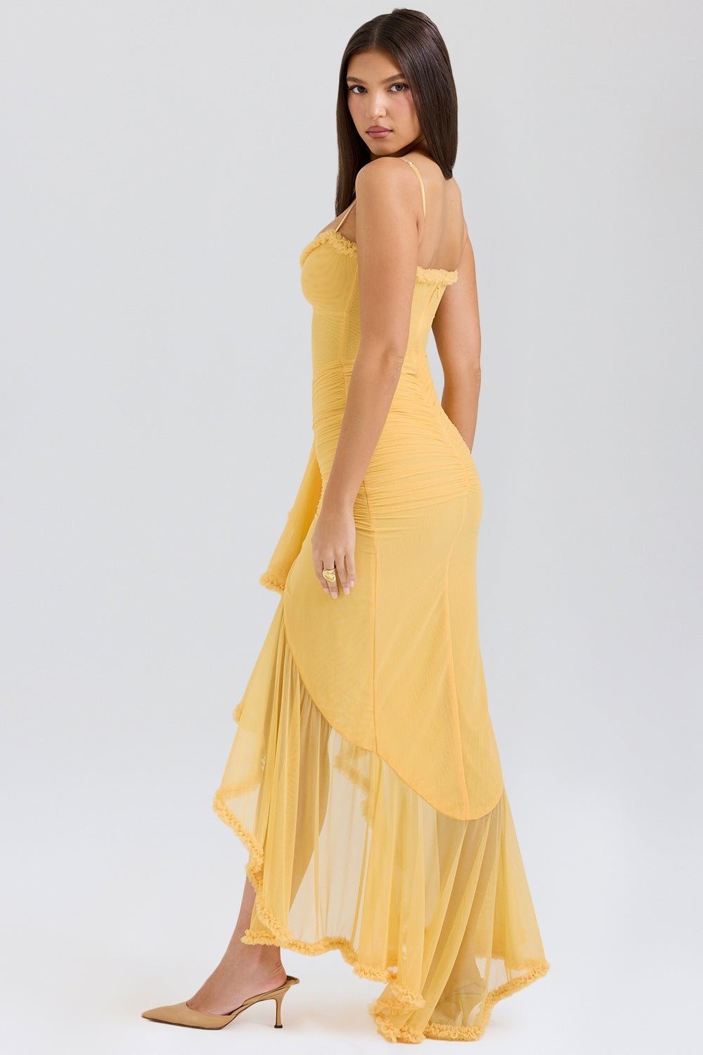 Gabbi | Ruffled Maxi Dress - Lora Toronto