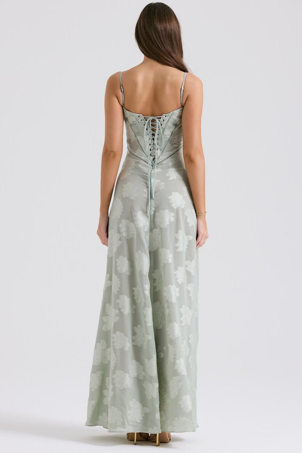 Mabel | Vintage Lace Lamé Dress - Lora Toronto