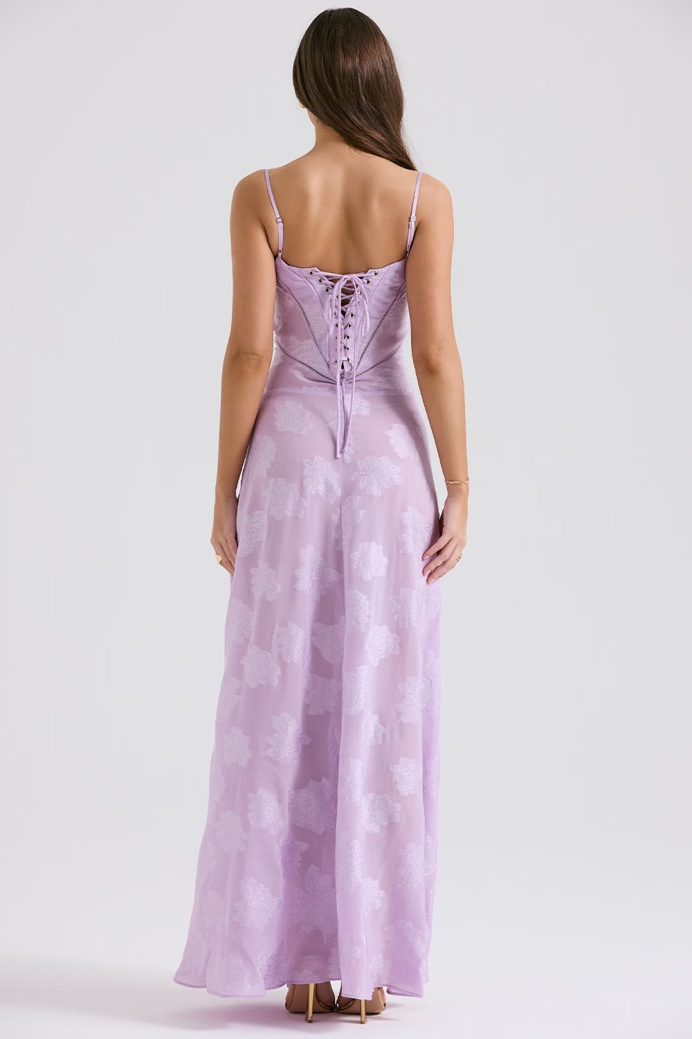 Mabel | Vintage Lace Lamé Dress - Lora Toronto