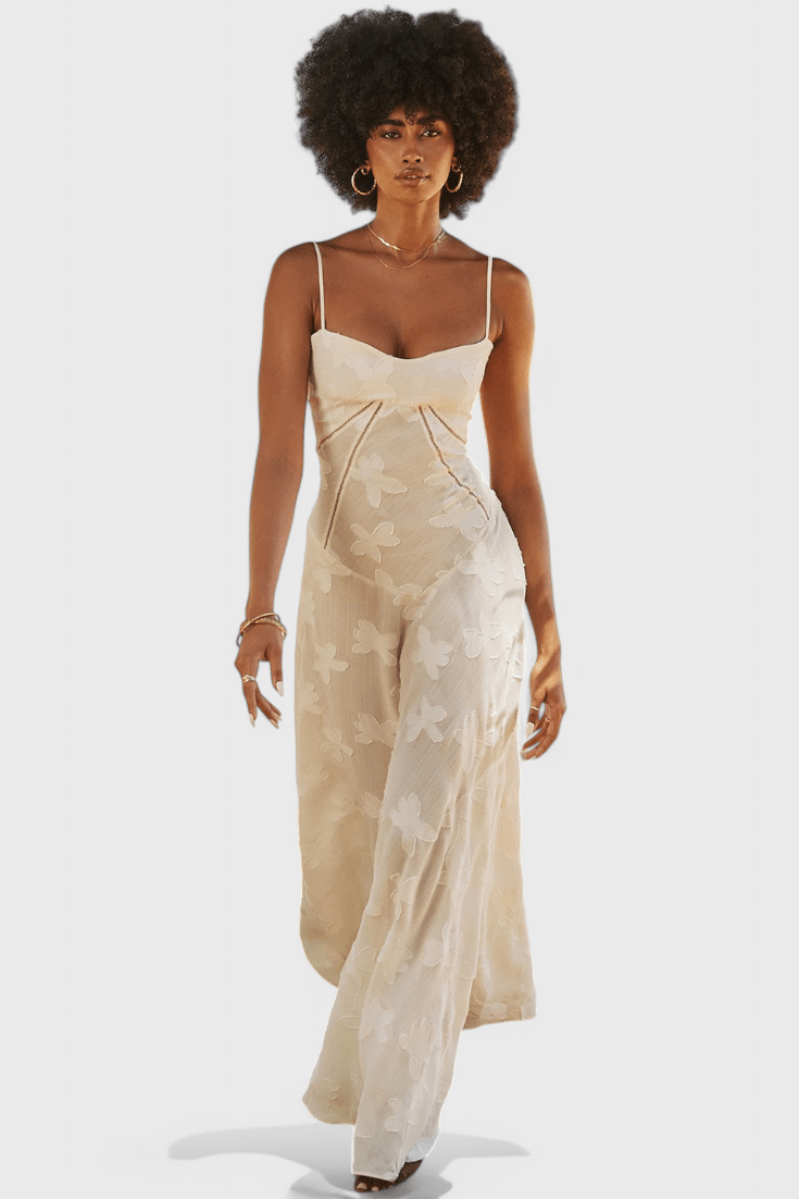 Mabel | Vintage Lace Lamé Dress - Lora Toronto
