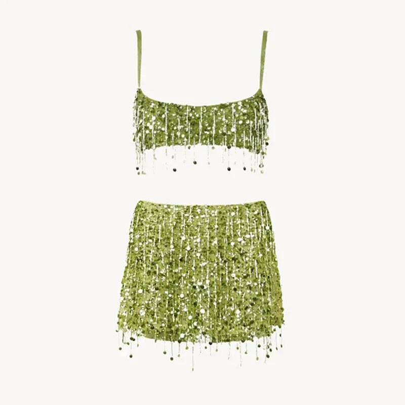 Mera Beaded Fringe Set - Lora Toronto