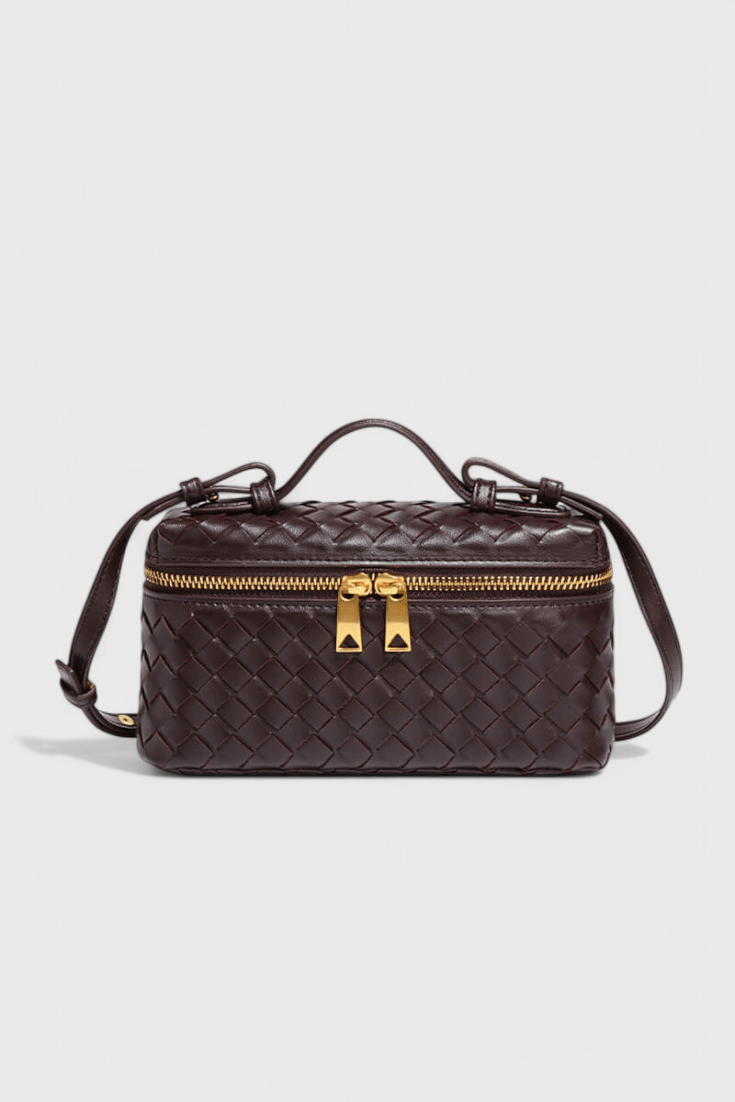 Milla Woven Mini Bag with Gold Hardware - Lora Toronto