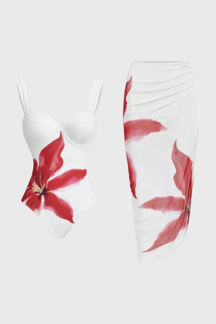 Sarah Floral Two - Piece Swim Set - Lora Toronto