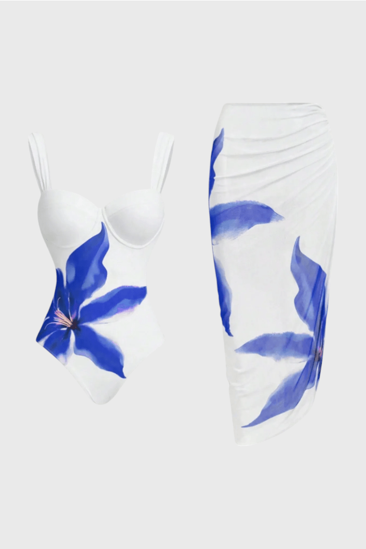 Sarah Floral Two - Piece Swim Set - Lora Toronto