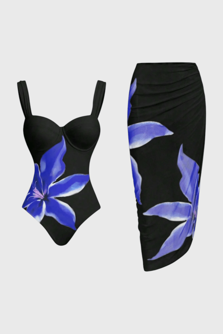 Sarah Floral Two - Piece Swim Set - Lora Toronto
