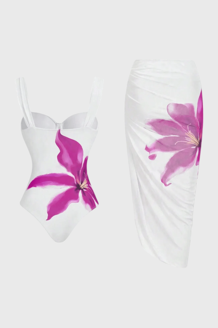 Sarah Floral Two - Piece Swim Set - Lora Toronto
