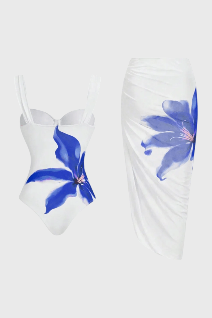 Sarah Floral Two - Piece Swim Set - Lora Toronto