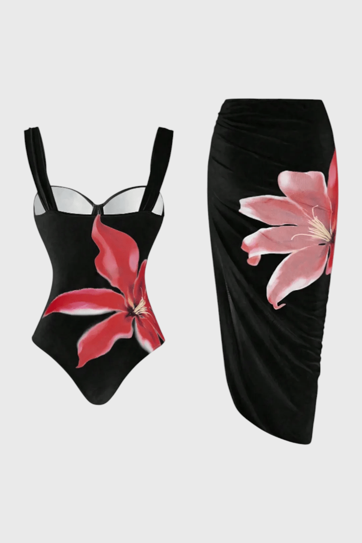 Sarah Floral Two - Piece Swim Set - Lora Toronto