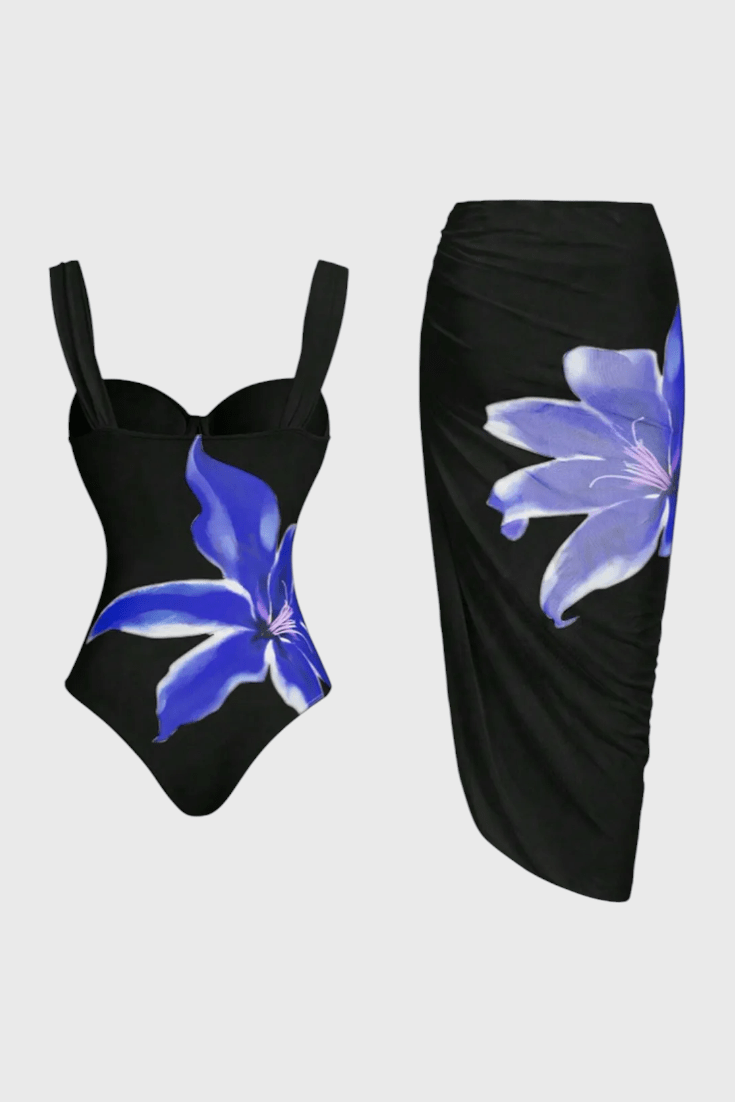 Sarah Floral Two - Piece Swim Set - Lora Toronto
