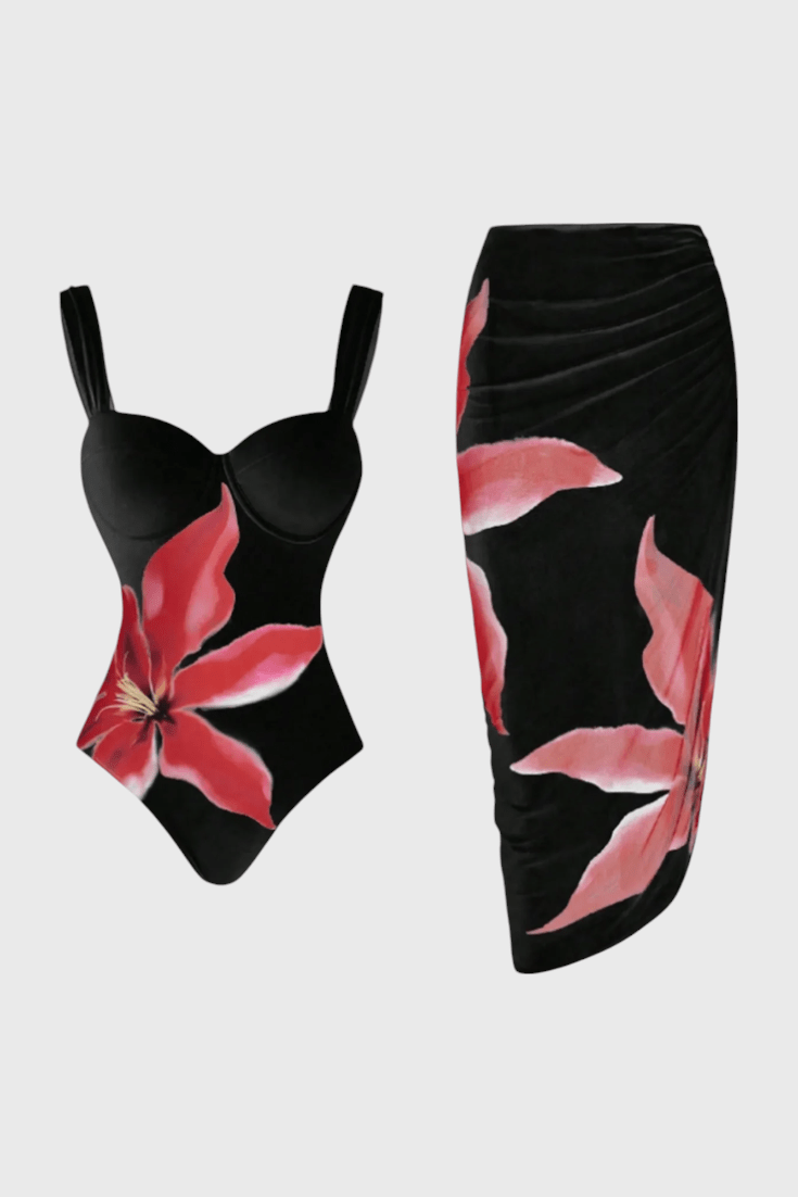 Sarah Floral Two - Piece Swim Set - Lora Toronto