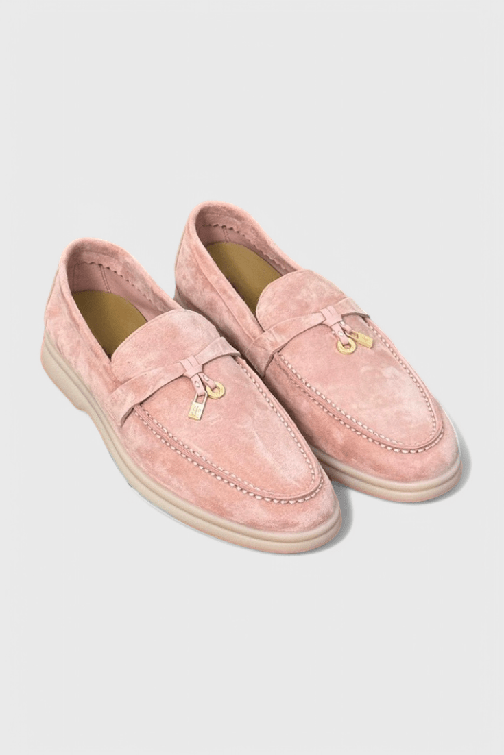 Sorelle Suede Lady Loafers - Lora Toronto
