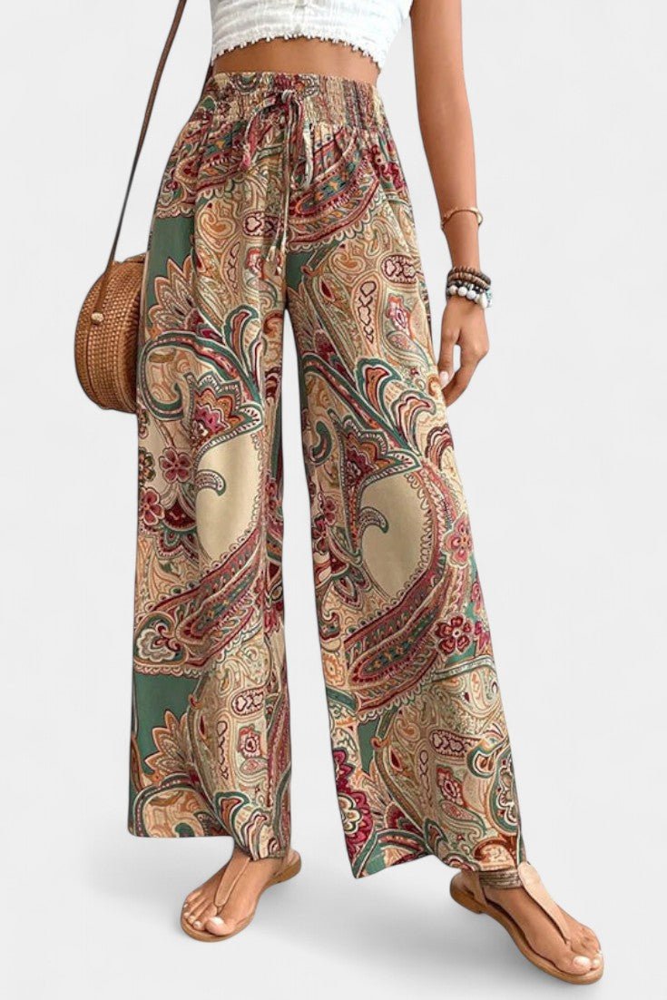 Vitoria Wide - Leg Summer Trousers - Lora Toronto