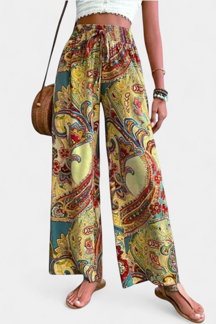 Vitoria Wide - Leg Summer Trousers - Lora Toronto