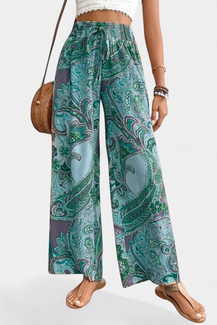 Vitoria Wide - Leg Summer Trousers - Lora Toronto