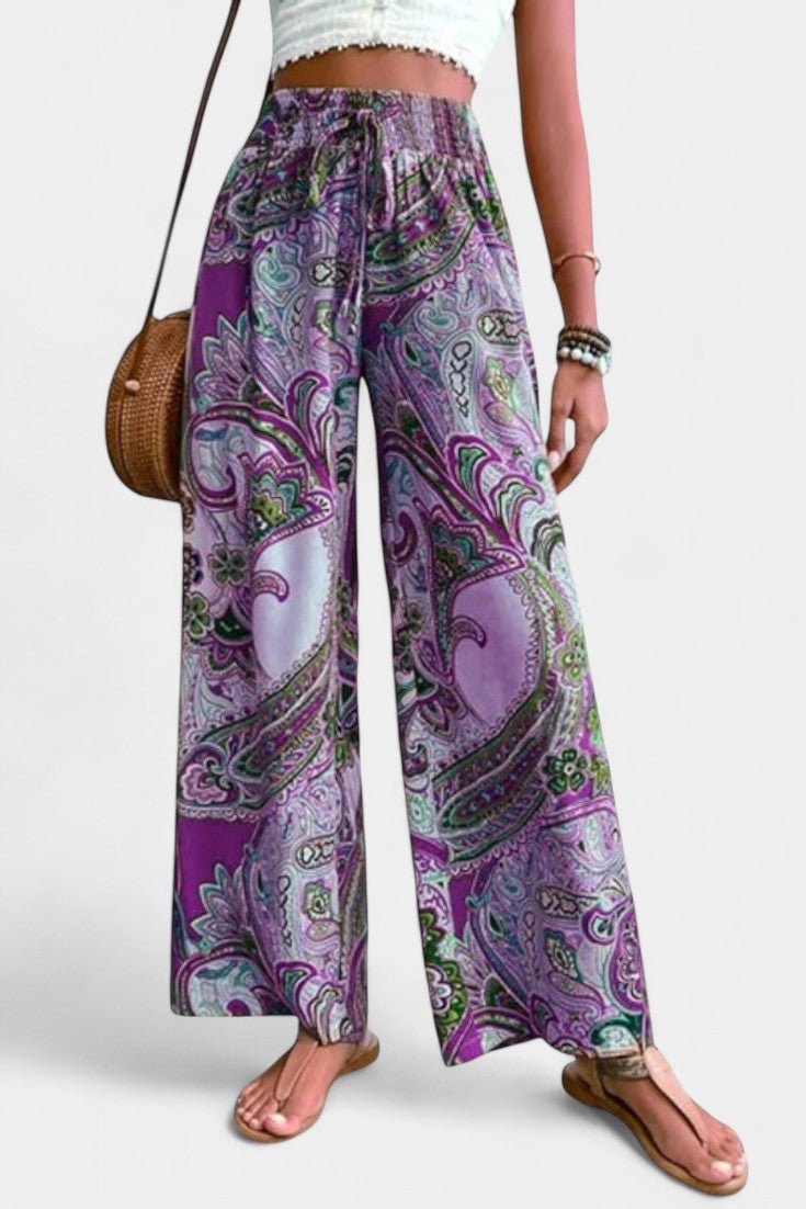 Vitoria Wide - Leg Summer Trousers - Lora Toronto