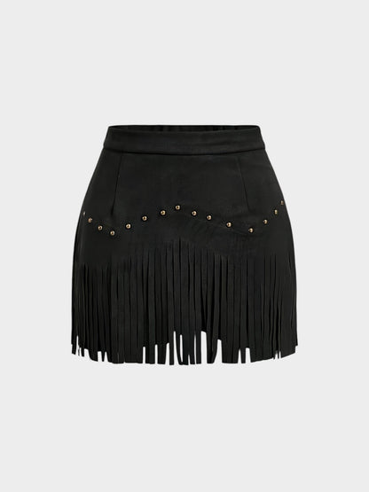 Sienna | Fringe Mini Skirt