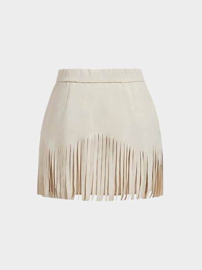 Sienna | Fringe Mini Skirt
