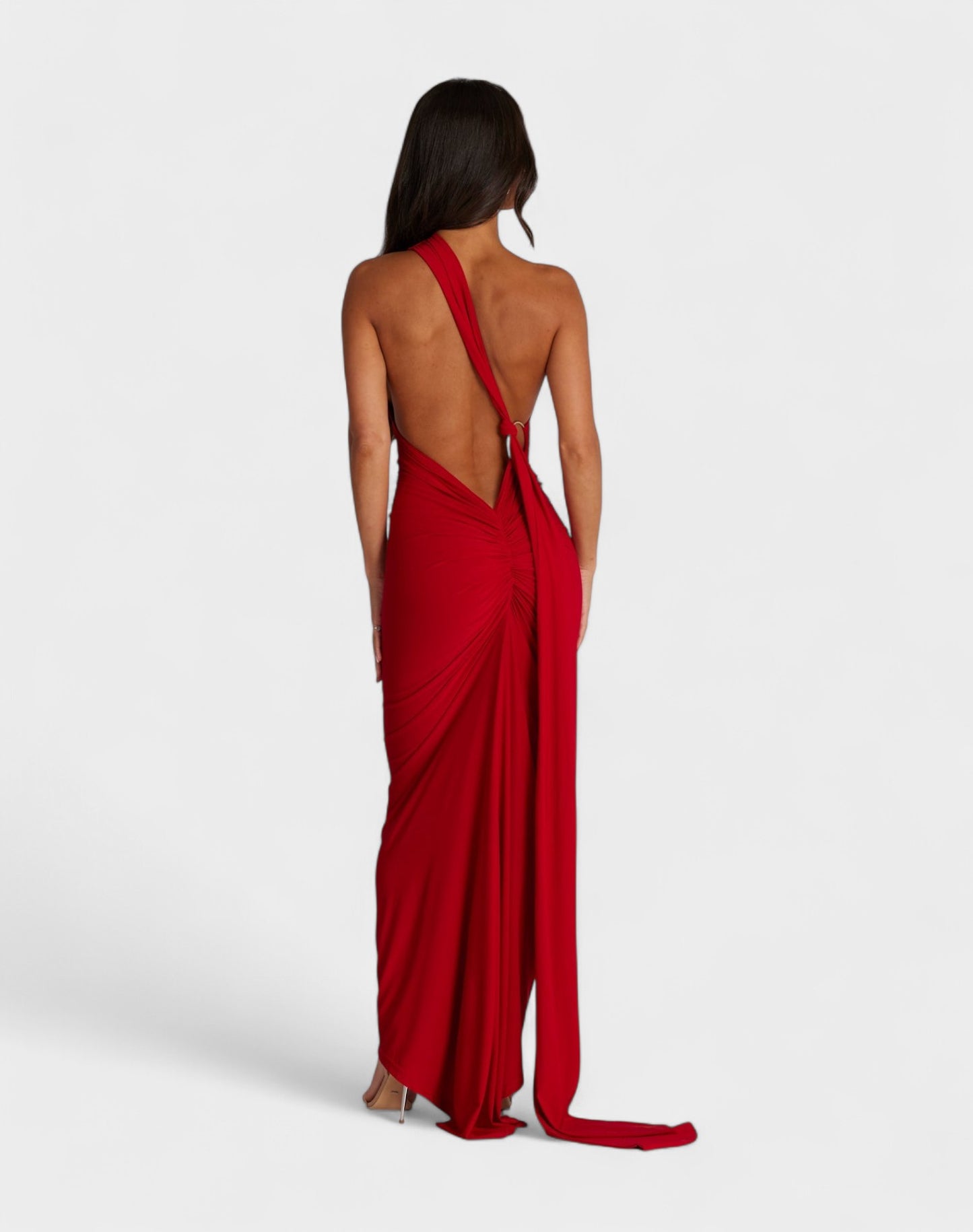 Sia | One-Shoulder Ruched Maxi Dress