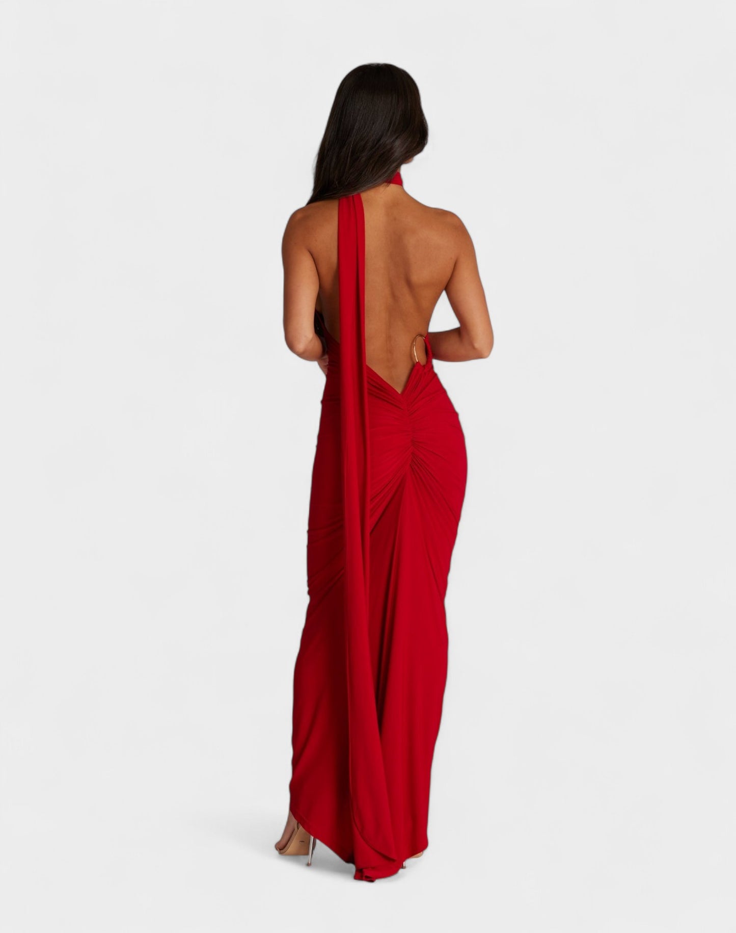Sia | One-Shoulder Ruched Maxi Dress