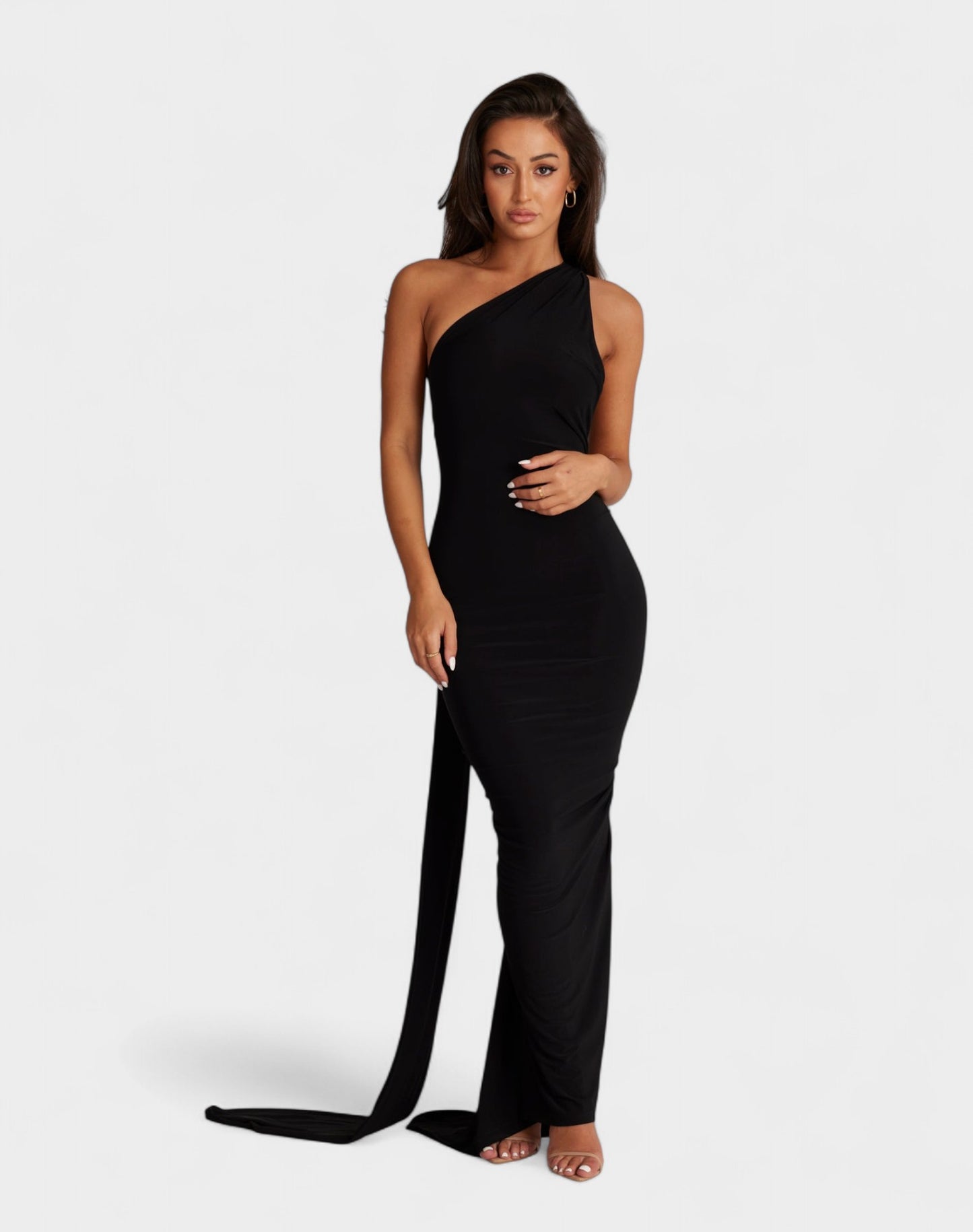Sia | One-Shoulder Ruched Maxi Dress