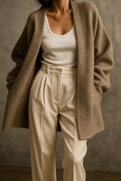 Aurelia | Cozy Merino Wool Blend Cardigan