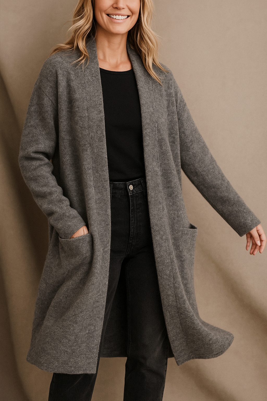 Aurelia | Cozy Merino Wool Blend Cardigan