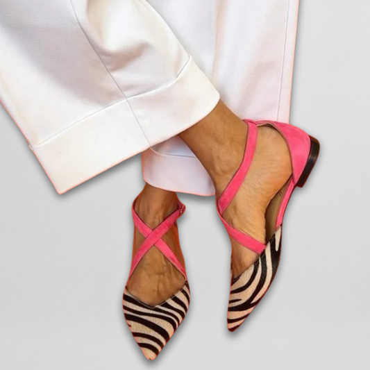 Alina | Zebra Print Sandals