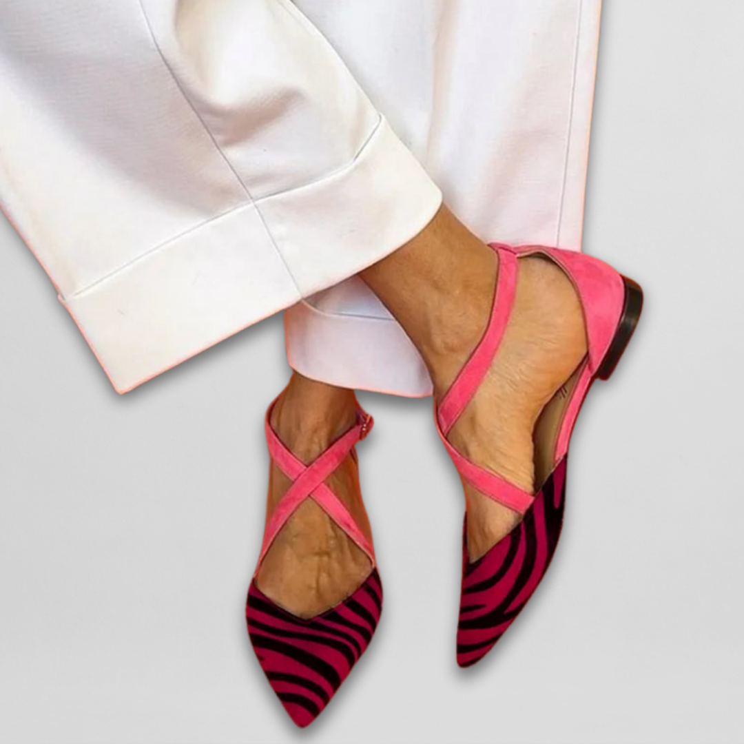 Alina | Zebra Print Sandals